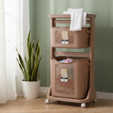 2-Tier Moveable Laundary Basket