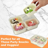 Premium acrylic airtight multi portion box