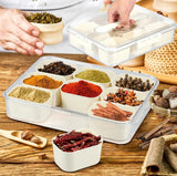 Premium acrylic airtight multi portion box