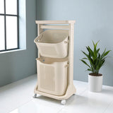 2-Tier Moveable Laundary Basket