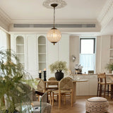 French Modern Crystal Orb Chandelier