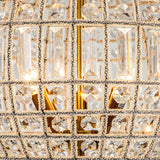 French Modern Crystal Orb Chandelier