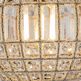 French Modern Crystal Orb Chandelier