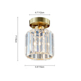 Modern Crystal Glass Ceiling Light
